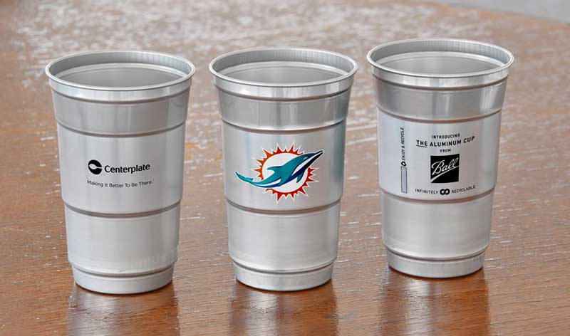 Hard Rock Stadium Replaces Plastic Cups with Aluminum for Super Bowl
